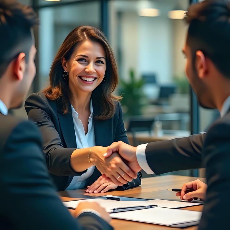 Business professionals coordinating a proposal